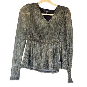 Simply Vera Vera Wang Puff Sleeve Peplum Top